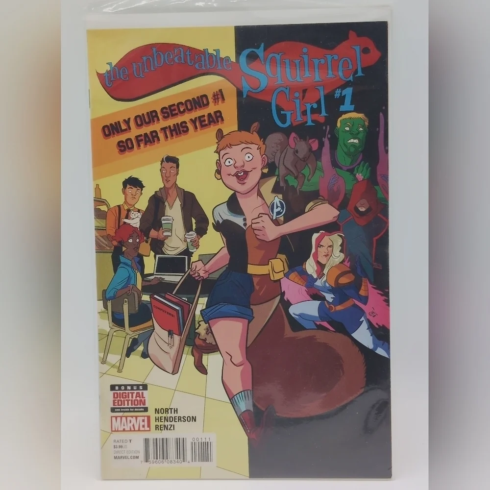 Marvel The Unbeatable Squirrel Girl Comic Set Of 6 #1,2,3,4,5 & Halloween #1